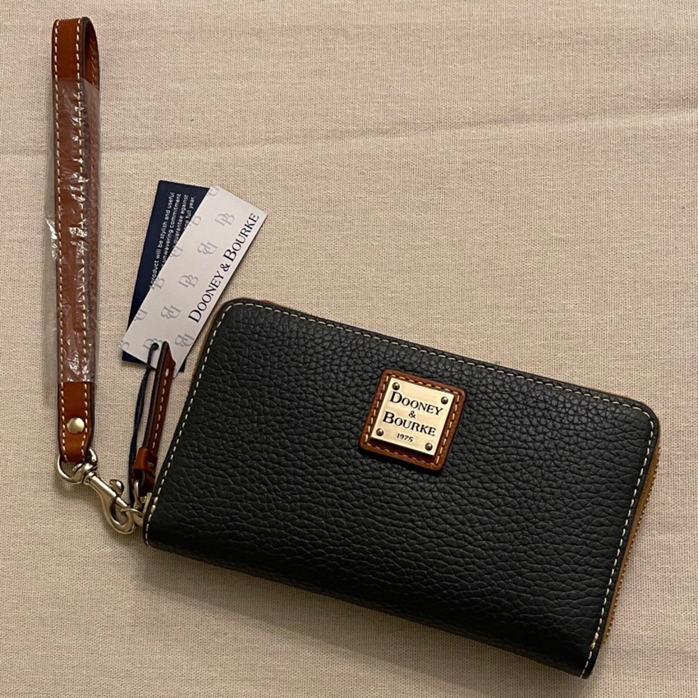 Dooney & Bourke Slate Gray Wristlet Clutch